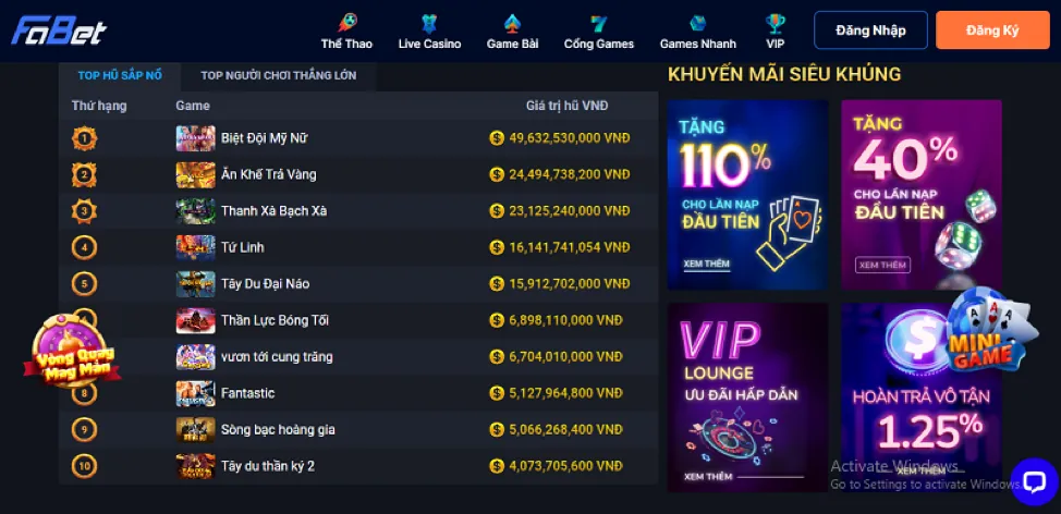 Game Nổ Hũ Video